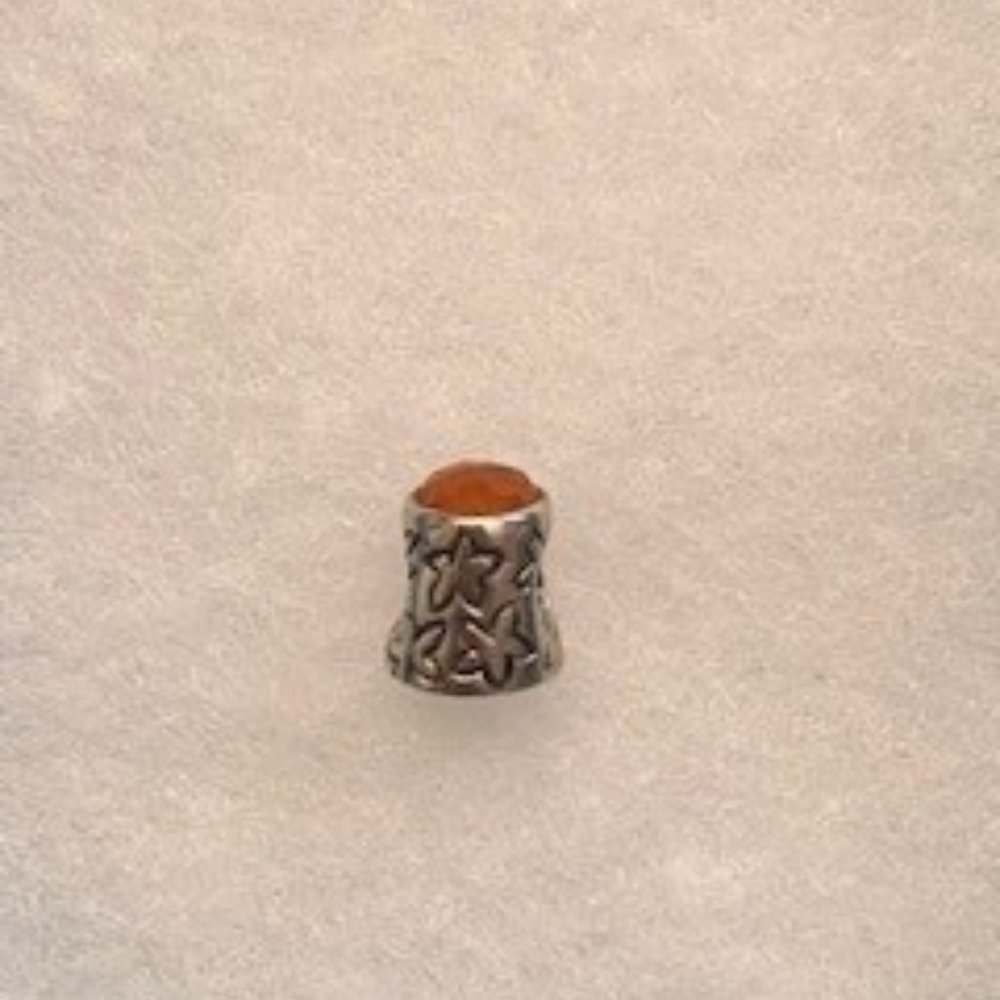 Pandora Carnelian Thimble Charm